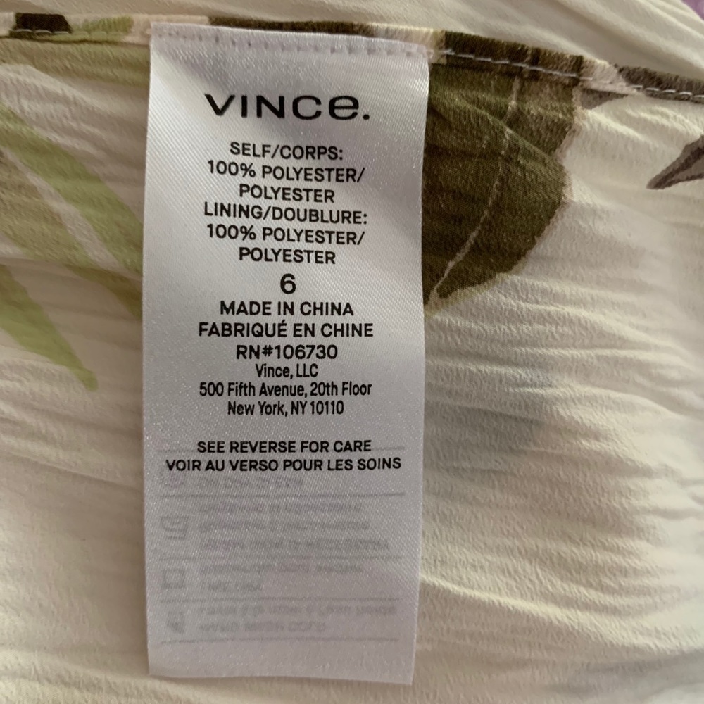 VINCE. wrap effect floral print crepe skirt - Picture 15 of 16